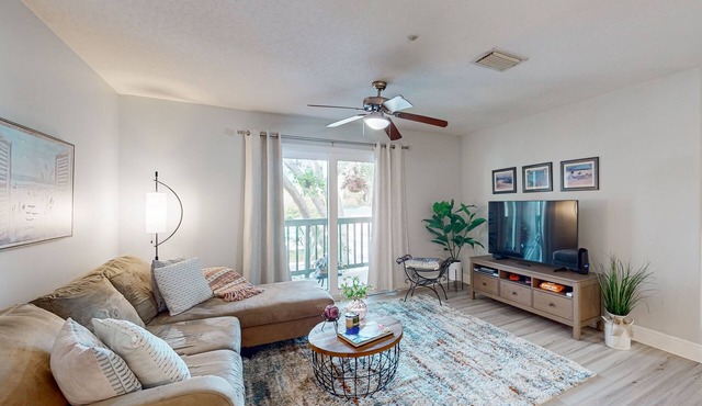 Sunset Cove Haven — Spacious Condo with Balcony, Unheated Pool & Hot Tub! 🌞