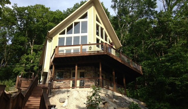 Sunset Cove - Premier Lakefront Vacation Home with Private Dock