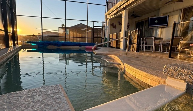 Sunset Lake Oasis | 5 bedrooms, 5 bathrooms, pool and spa near Disney