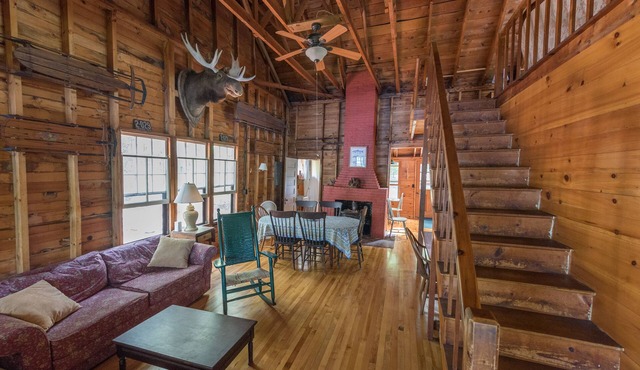 “Sunset Lodge” a traditional Maine lakefront lodge with Guest House