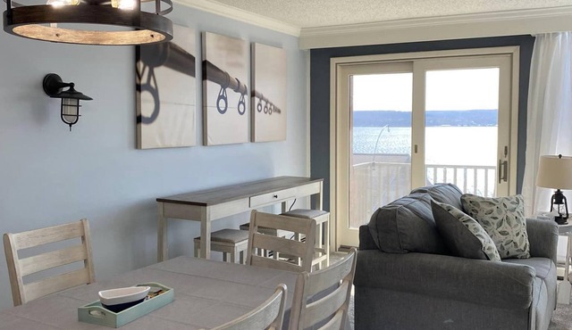 Sunset Shores Family-Friendly Lake Condo in Mayville Pool, AC, Private Deck!