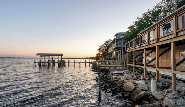 Sunset Stay | Waterfront, Dolphins, Arcade, & Dock