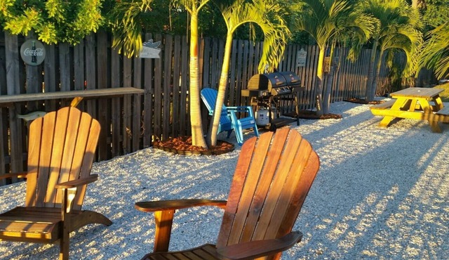 Sunset view on Lemon Bay - Duplex property - Seahorse Cottage. Couples get away