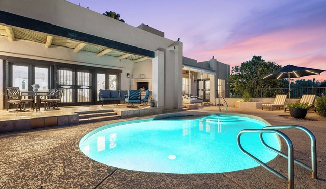 Sunset‑view pool retreat in Carefree