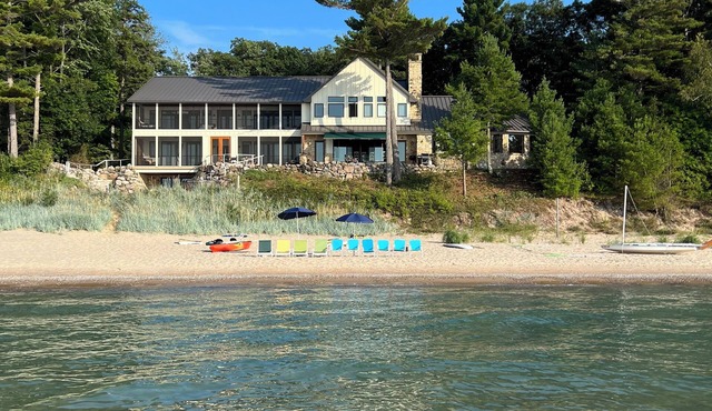 Sunset Views on Lake Michigan Beach - perfect for large family gatherings!