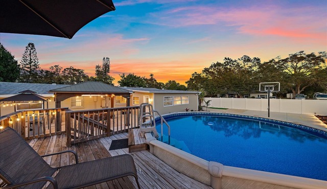 Sunshine Haven | HUGE Backyard, Private heated Pool + Fire Pit!