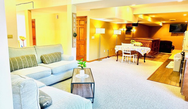 Sunshine Private Guest Suit!nCharming Large walk out basement with 2 bedrooms!