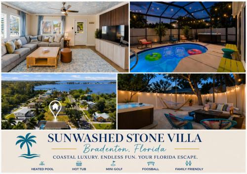 Sunwashed Stone Villa with Pool, Hot Tub & Mini Golf