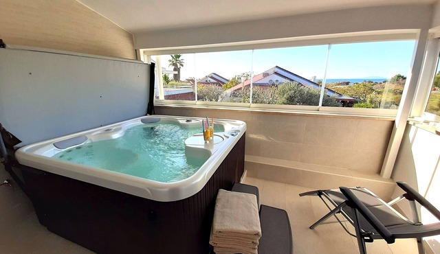 Sunwell apartments II - Novalja, Gajac, Zrce beach - Jacuzzi with the view