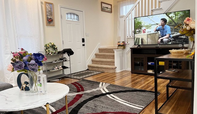 Super Cute & Dreamy Home With 65”TV, AC, Grill and everything