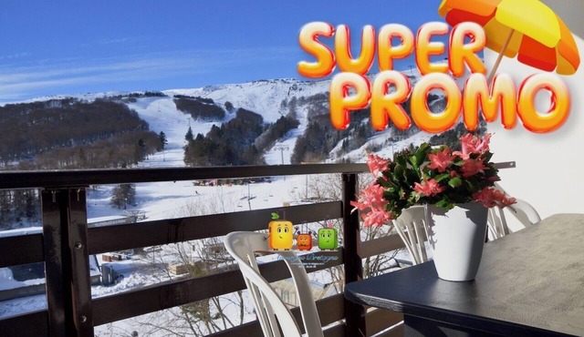 Super Besse - Skis at your feet - Exceptional view of the lake slopes - South-facing balcony
