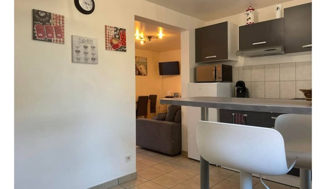 Superb 2/4 person studio with terrace