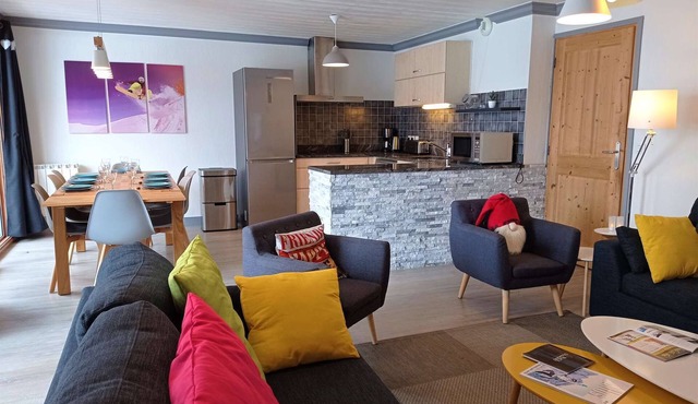 Superb apt 8/10 people 105m² in the heart of the resort