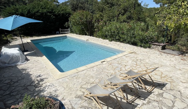 Superb Cévennes farmhouse with swimming pool and large terraced garden at ANDUZE