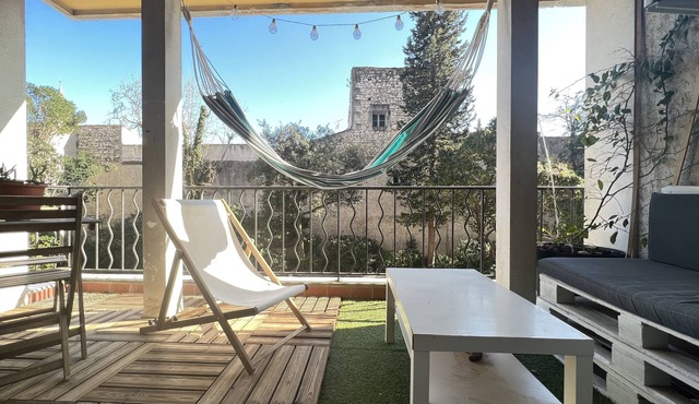 Superb city center terrace apartment