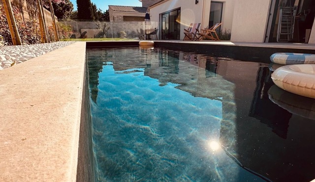 Superb contemporary house Secured swimming pool between Aix and Marseille