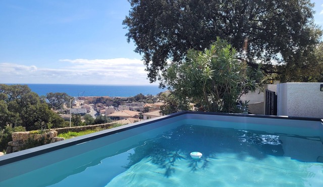 Superb dream villa with panoramic sea view at 200° Solenzara South Corsica