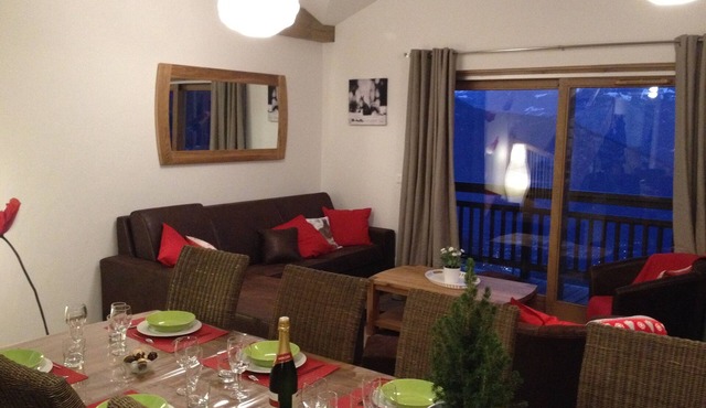 Superb duplex apartment on the slopes of the ski resort of Valmorel