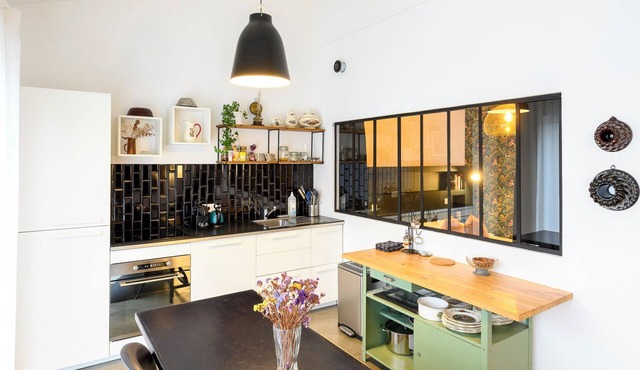 Superb indus-style apartment 10min from Strasbourg