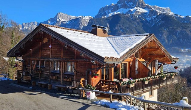SUPERB LUXURY HALF CHALET 120M² 8 People in SALLANCHES.