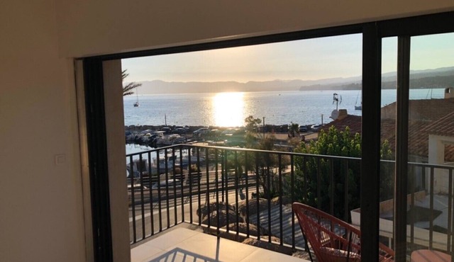 Superb new designer house with panoramic sea views