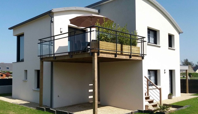 Superb recent house classified * sea view-50m from the sea - Landrellec/Trégastel