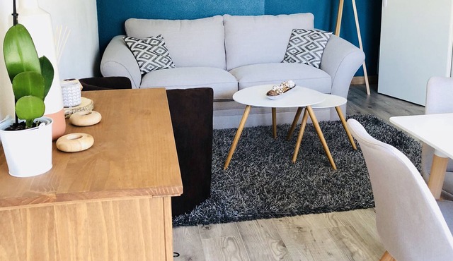 Superb renovated T2 of 45m2, swimming pool and enclosed parking, Tram C nearby