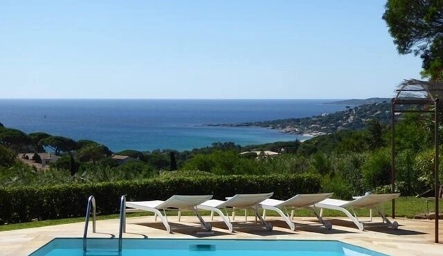 Superb sea view, renovated villa for 8 people - domaine de la Nartelle ste Maxime