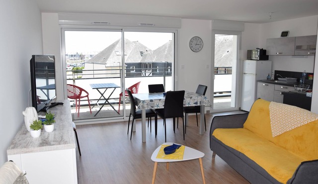 Superb T3 apartment in a quiet location overlooking the port of Crouesty