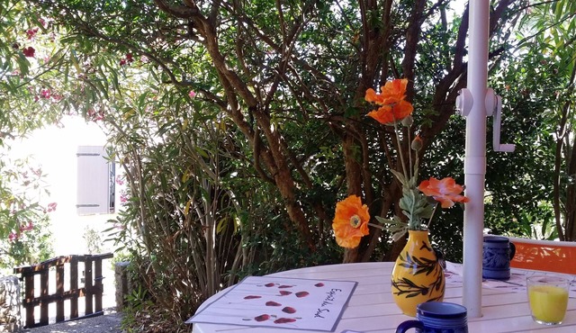 Superb villa on the edge of pine forest and scrubland with azure view.