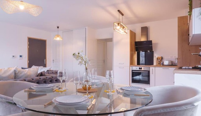 Superbe appartement 2 chambres - parking gratuit