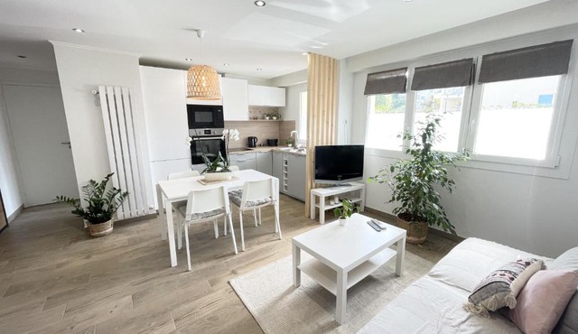 Superbe appartement 3 pièces centre de cannes pied