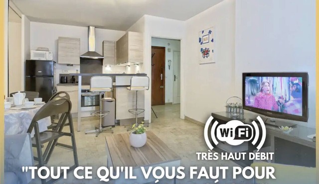 Superbe Appartement Pres DE LA Gare Clim Wifi Espace Dedie AU Travail