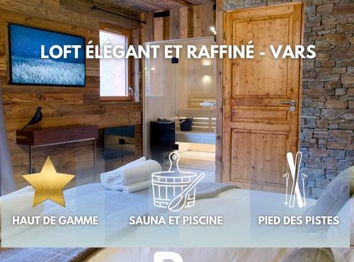 Superbe duplex sauna piscine Vars - pied des pistes