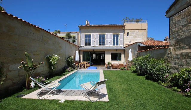 Superbe Maison en Pierre 4 Avec Jardin et Piscine à Bordeaux Centre Gambetta