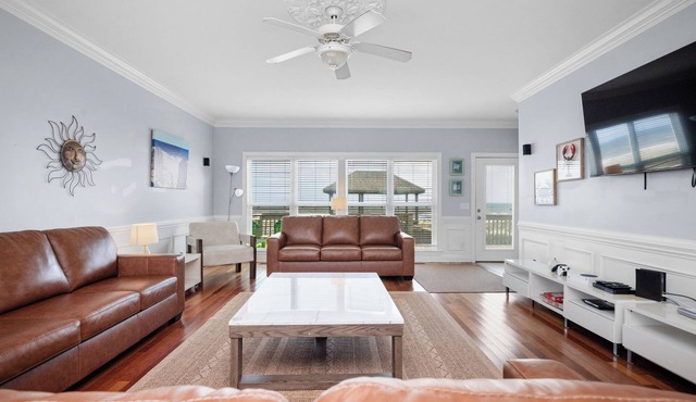 Surf Watch: Oceanfront House in East Beach With Covered Gazebo