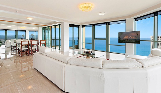 Surfer Paradise Luxury Apartment Ocean Front Panorama