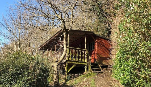 Surfers and walkers cosy camping cabin