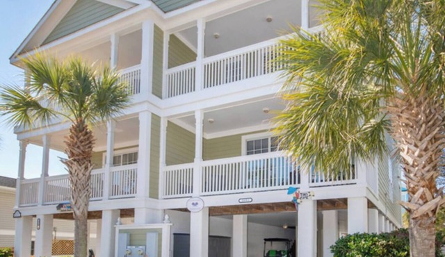 Surfside Beach 5 Bdr, Walk 2 Beach, Priv Pool, Putt Green, Golf Cart