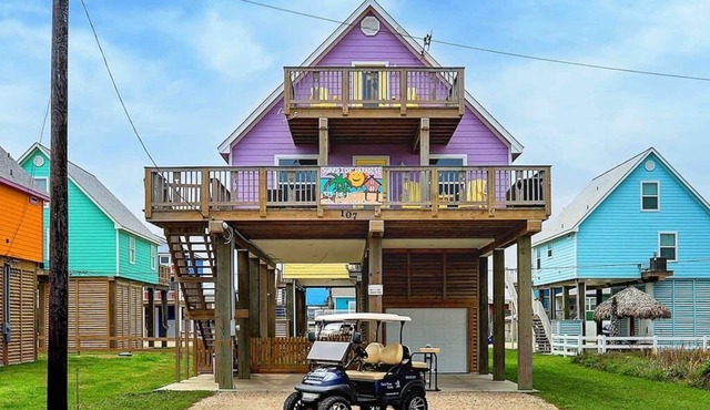 🌴Surfside Paradise#3-amazing views,golfcart🌴