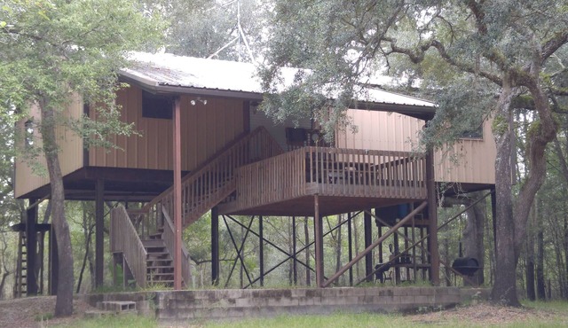 Suwannee River Cabin - 24 Private Wooded Acres- 500' Waterfront-Dock-Dogs OK