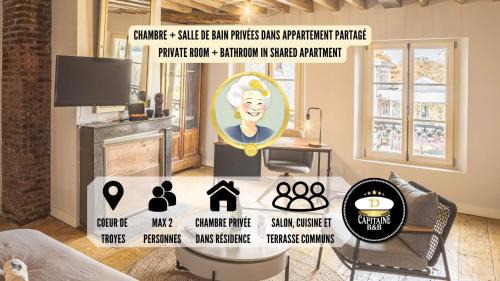 Suzanne 5 - Chambre Privée - Confort - Hypercentre