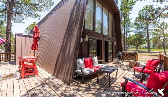 Sweet 16 | Cozy A-Frame Escape w/Deck Dining, Elk Sightings & Ruidoso Charm