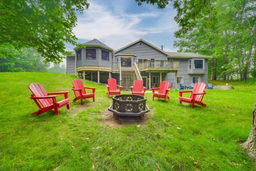 Swim Dock and Game Room Lakefront Home in Siren!
