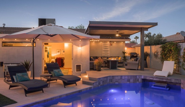 Swim Machine in Heated Pool, Spa, Misters, Detached Casita & Close to Old Town