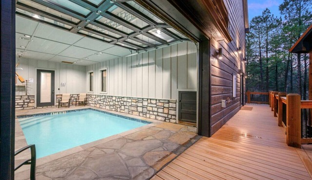 Swimming Beaver Mansion · Indoor Pool Year-Round, Sleeps 28, Game Room, Views!