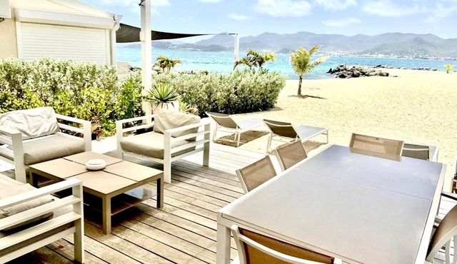 SXM Luxury Beachfront Condo On The Beach sea view Tropical Garden Pools Tennis