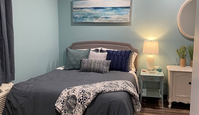 Sycamore Acres 303 Beachy vibes suite with full kitchen and living room
