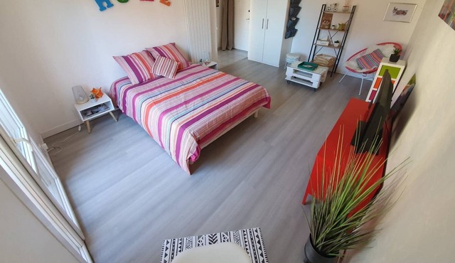 T1 bis cozy, close to the city, the countryside and all amenities