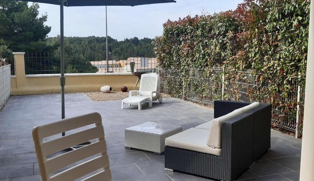 T2 à Narbonne-Plage, terrasse, parking, animaux admis - FR-1-409-166